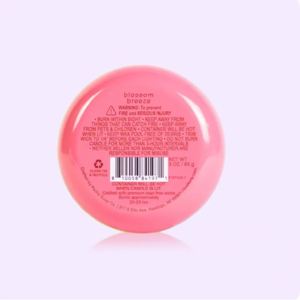 Foxly Blossom Breeze Plant Based Candle - 3 Fluid Oz